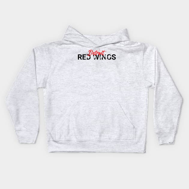 Deteoit red wings team Kids Hoodie by Cahya. Id